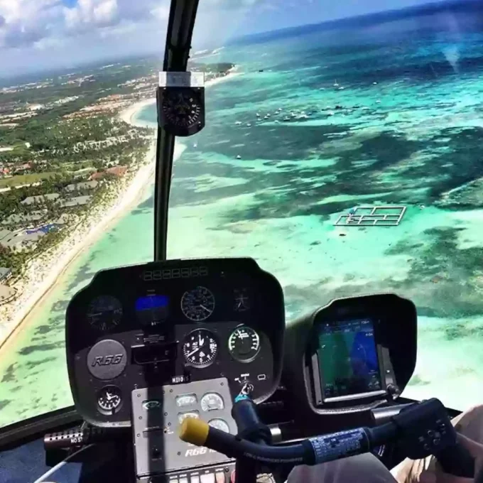 Helicopter over Punta Cana