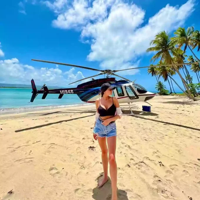 Helicopter on Beach